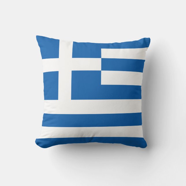 Griechenland-Flagge Kissen (Vorderseite)