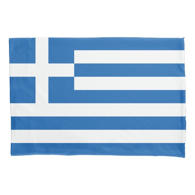 Griechenland-Flagge Kissenbezug (Vorderseite)