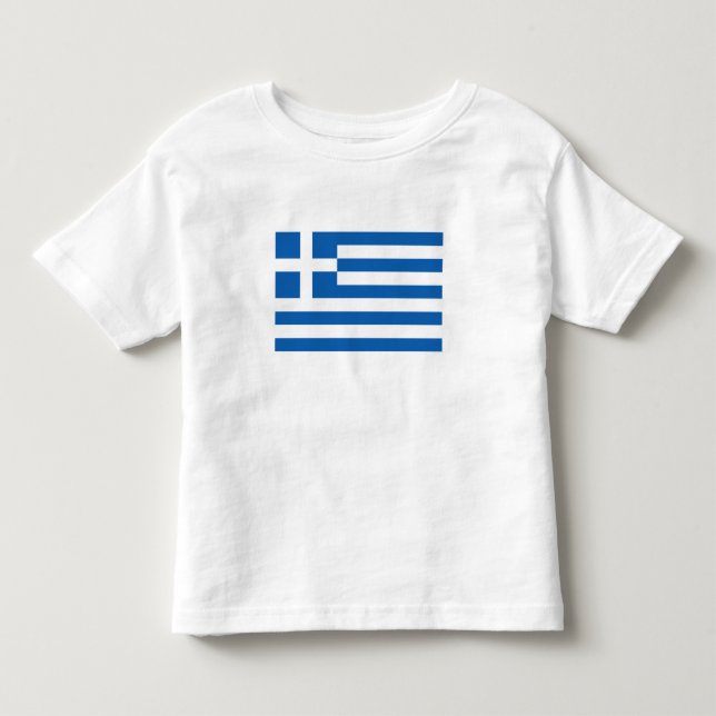 Griechenland-Flagge Kleinkind T-shirt (Vorderseite)