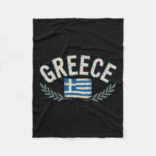 Griechenland-Flagge Lorbeerkranz Reise-Souvenir Gr Fleecedecke