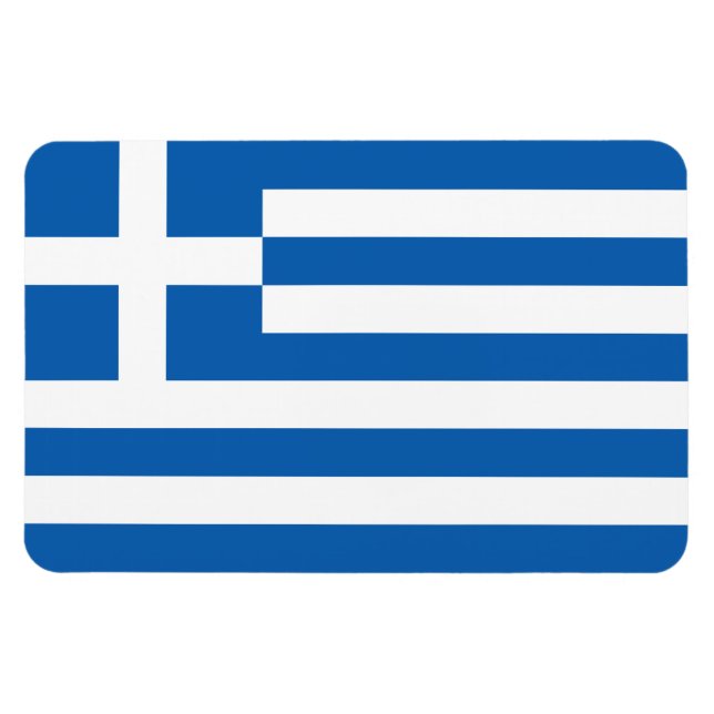 Griechenland-Flagge Magnet (Horizontal)