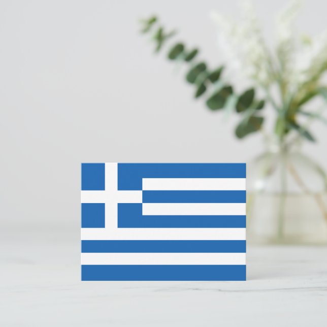 Griechenland-Flagge Mitteilungskarte (Stehend Vorderseite)