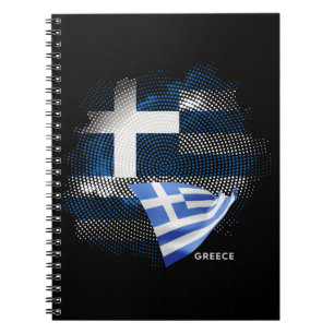Griechenland-Flagge Notizblock