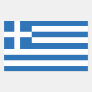 Griechenland-Flagge Rechteckiger Aufkleber