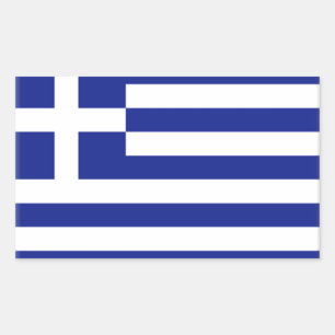 Griechenland-Flagge Rechteckiger Aufkleber