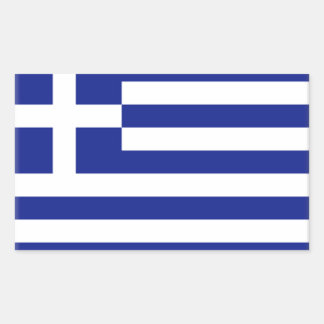 Griechenland-Flagge Rechteckiger Aufkleber