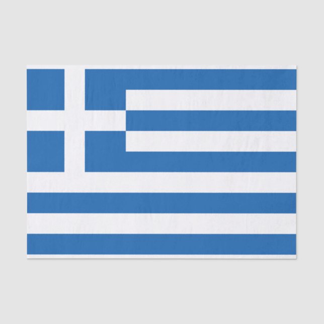 Griechenland-Flagge Seidenpapier (Vorderseite)