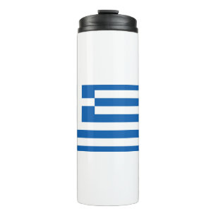 Griechenland-Flagge Thermosbecher