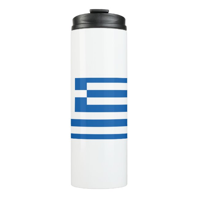 Griechenland-Flagge Thermosbecher (Vorderseite)