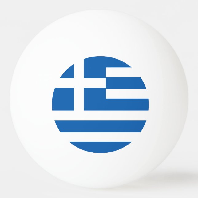 Griechenland-Flagge Tischtennisball (Vorderseite)