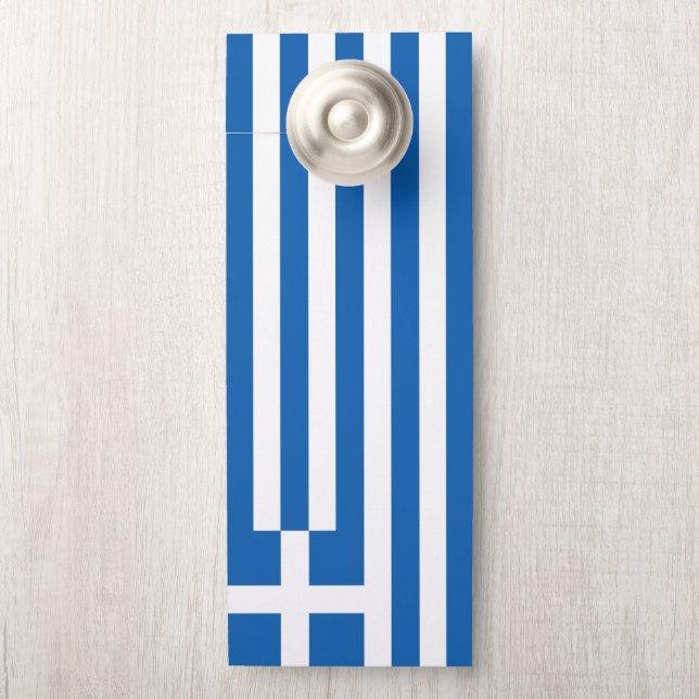 Griechenland-Flagge Türanhänger (Auf Knauf)