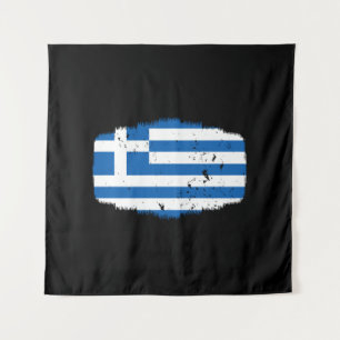 Griechenland-Flagge Wandteppich