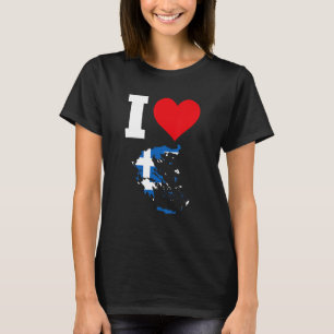 Griechenland Flaggen Griechenland I Liebe Griechen T-Shirt