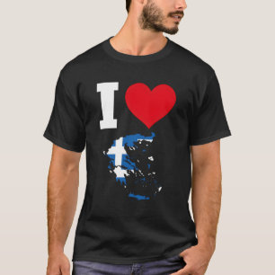 Griechenland Flaggen Griechenland I Liebe Griechen T-Shirt