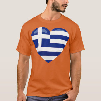 Griechenland-Flaggenherz T-Shirt