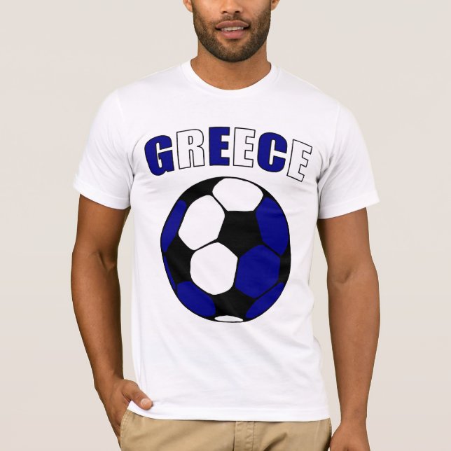Griechenland Footy (Licht) T-Shirt (Vorderseite)