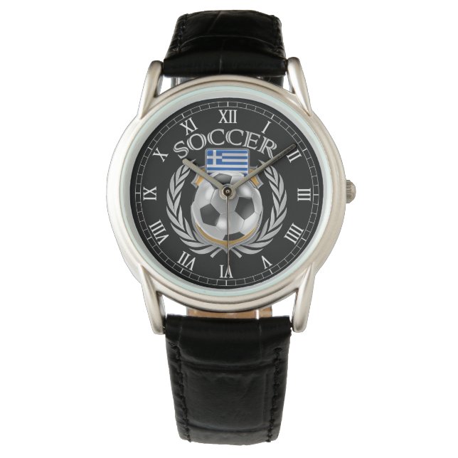 Griechenland Fußball-Fangerät 2016 Armbanduhr (Vorderseite)