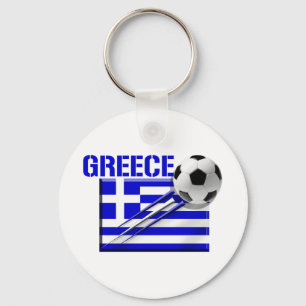 Griechenland Fußball-Logo Griechenland Flaggengesc Schlüsselanhänger