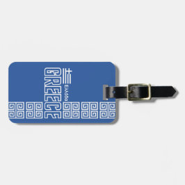 GRIECHENLAND-Gewohnheits-Gepäckanhänger Gepäckanhänger