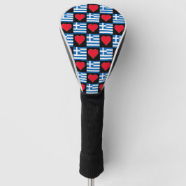 Griechenland Golf Liebe Herzstück Patriotisches Gr Golf Headcover