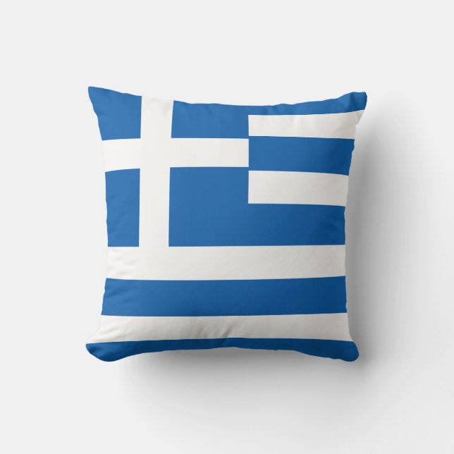 Griechenland (griechische Flagge) Kissen (Vorderseite)