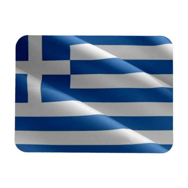 Griechenland - griechische Flagge - Magnet (Horizontal)