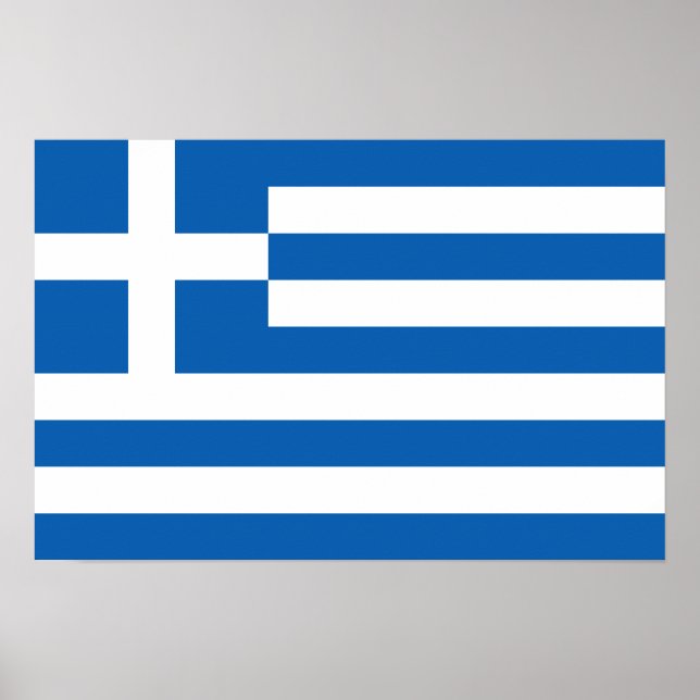 Griechenland - griechische Flagge Poster (Vorne)