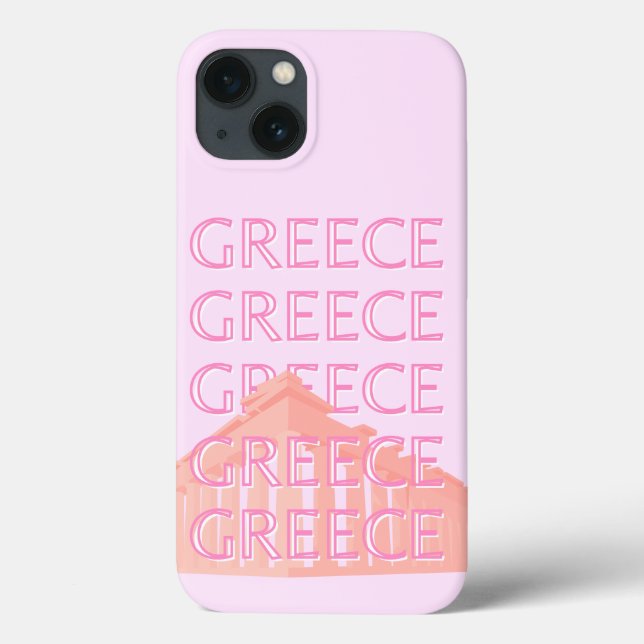 Griechenland, griechische Kunst, Pastel Travel Art Case-Mate iPhone Hülle (Rückseite)