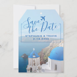 Griechenland Hochzeit des Santorini-Gepäcks Save t