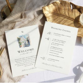 Griechenland Hochzeitstag Begrüßungsreise Menükarte