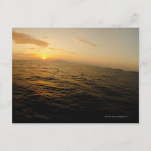 Griechenland: Horizont der Ägäis bei Sonnenaufgang Postkarte