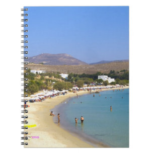 Griechenland, Insel Paros, Krios Beach aus der Höh Notizblock