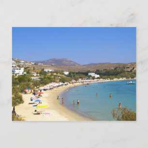 Griechenland, Insel Paros, Krios Beach aus der Höh Postkarte