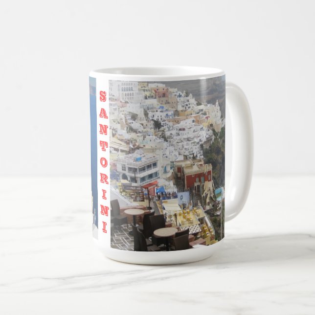 Griechenland Insel Santorini Tasse (VorderseiteRechts)