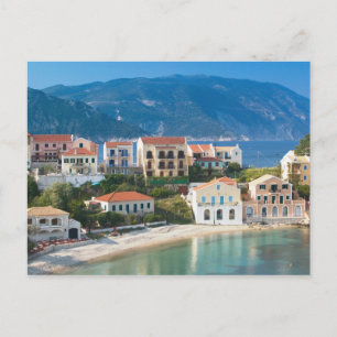 GRIECHENLAND, Ionische Inseln, KEFALONIA, Assos: 2 Postkarte