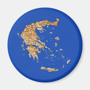 Griechenland-Karten-Magnet Magnet