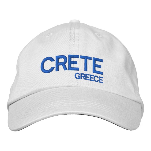 Griechenland Kreta* Anpassbare Obergrenze Bestickte Kappe (Vorderseite)