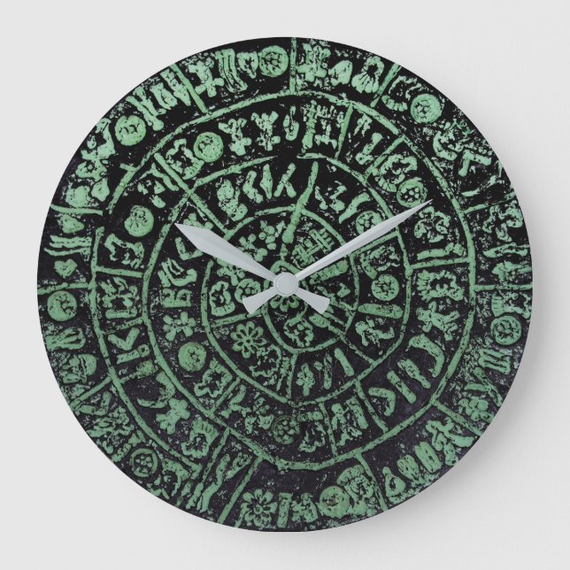 Griechenland Kreta Phaistos altertümlicher Festpla Große Wanduhr (Vorderseite)