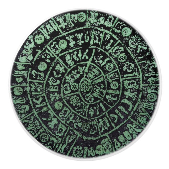 Griechenland Kreta Phaistos altertümlicher Festpla Keramikknauf (Vorderseite)