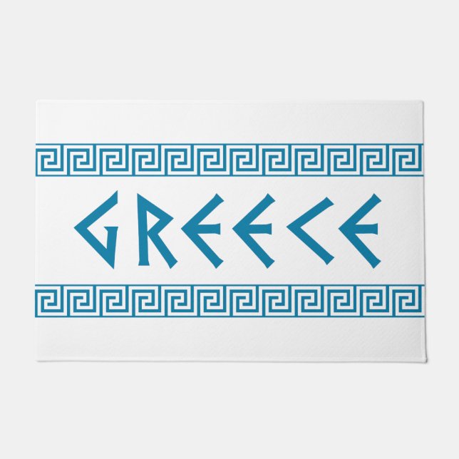 Griechenland-Landnationstextnamensymbol-Grieche Fußmatte (Vorderseite)
