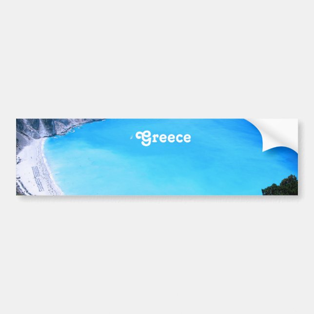 Griechenland-Landschaft Autoaufkleber (Vorne)