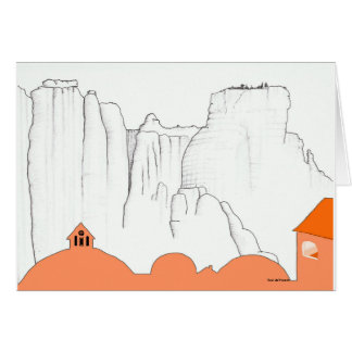 Griechenland-Landschaft. Meteora Monastary von