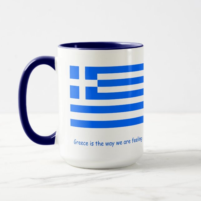 Griechenland Liebhaber und patriotische Tasse Comb (Links)