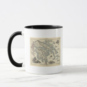 Griechenland mit Karten von Korfu und Stampalia Tasse