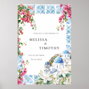 Griechenland Mittelmeerfloraldrachen Hochzeit Will Poster