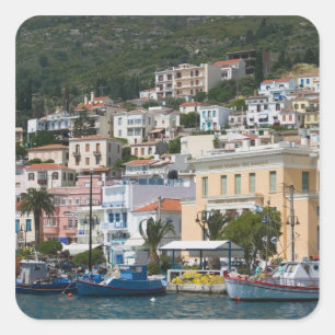 GRIECHENLAND, Nordost-Ägäische Inseln, SAMOS, Quadratischer Aufkleber