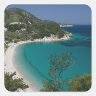 GRIECHENLAND, Nordostägäische Inseln, SAMOS, 7 Quadratischer Aufkleber