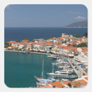 GRIECHENLAND, Nordöstliche Ägäische Inseln, SAMOS, Quadratischer Aufkleber