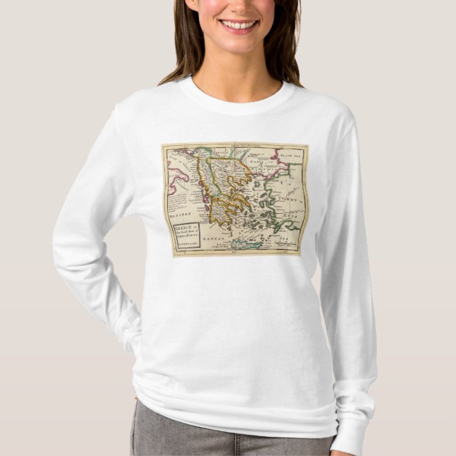 Griechenland oder das Südteil von der Türkei in T-Shirt (Vorderseite)