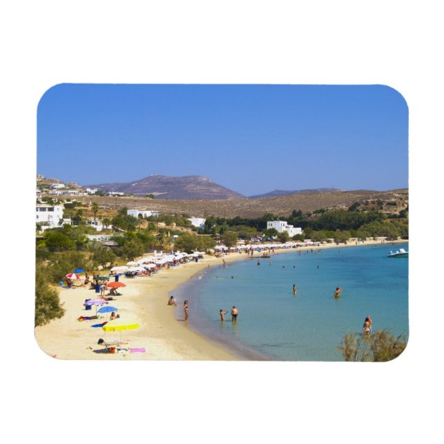 Griechenland, Paros Island, Krios Beach von oben Magnet (Horizontal)